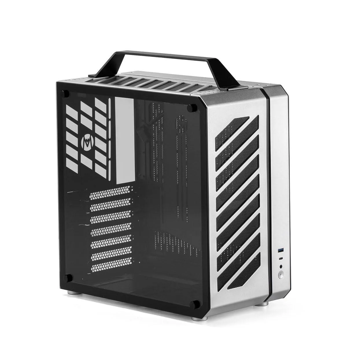 Mechanic master Mechanic Master C34 Compact ATX Case with Carry Handle, Moonlight Silver — product photo