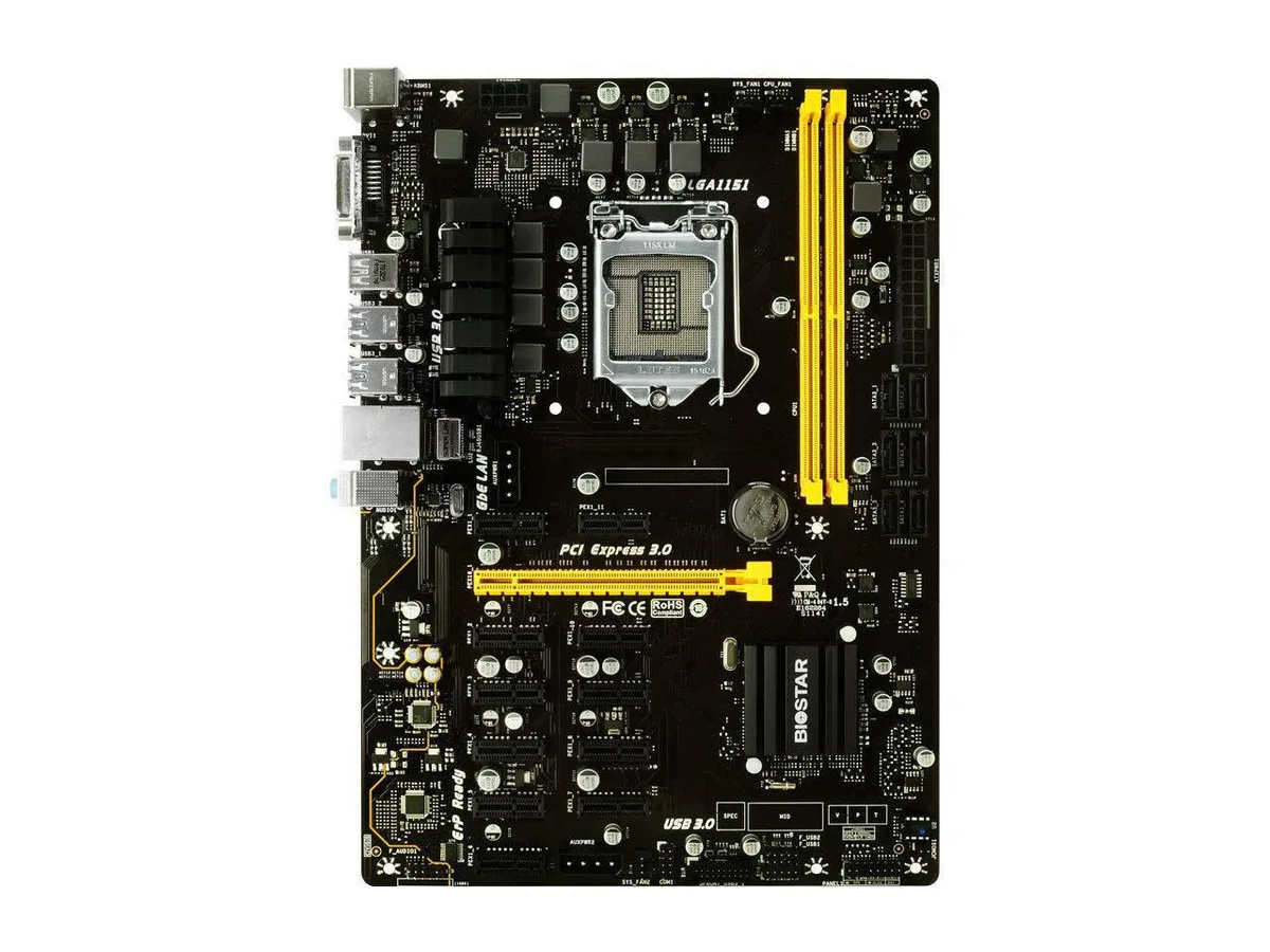 Biostar Biostar TB250-BTC PRO LGA 1151 12 GPU Intel motherboard — product photo