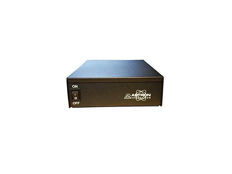 Astron SS-18 switching power supply, compact rectangular unit, light grey metal casing