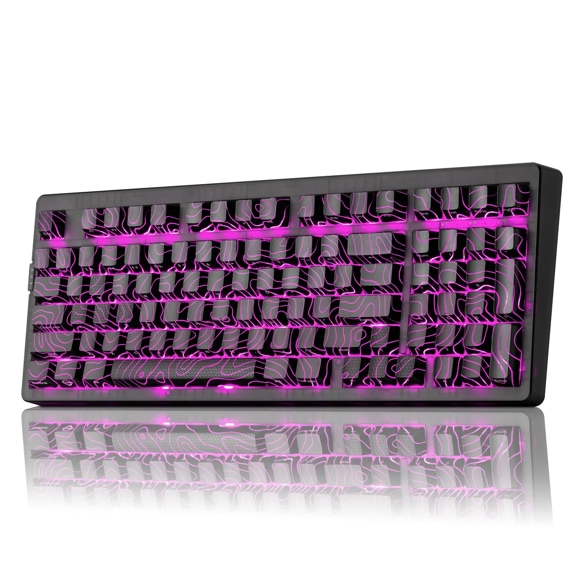ZORNHER ZORNHER ZH980 Wireless Mechanical Gaming Keyboard Black Topographic 95% Layout 98 Keys — product photo