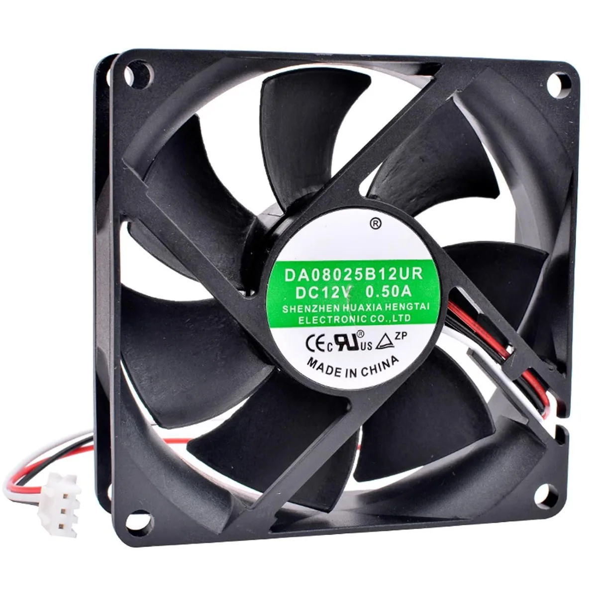 Vszerda Vszerda DA08025B12UR 80x80x25mm 12V 0.50A 4800RPM case fan — 제품 사진