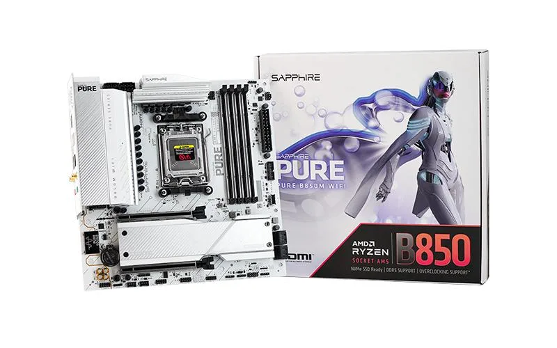 Sapphire Tech Sapphire Tech PURE B850M WIFI AMD Motherboard — product photo