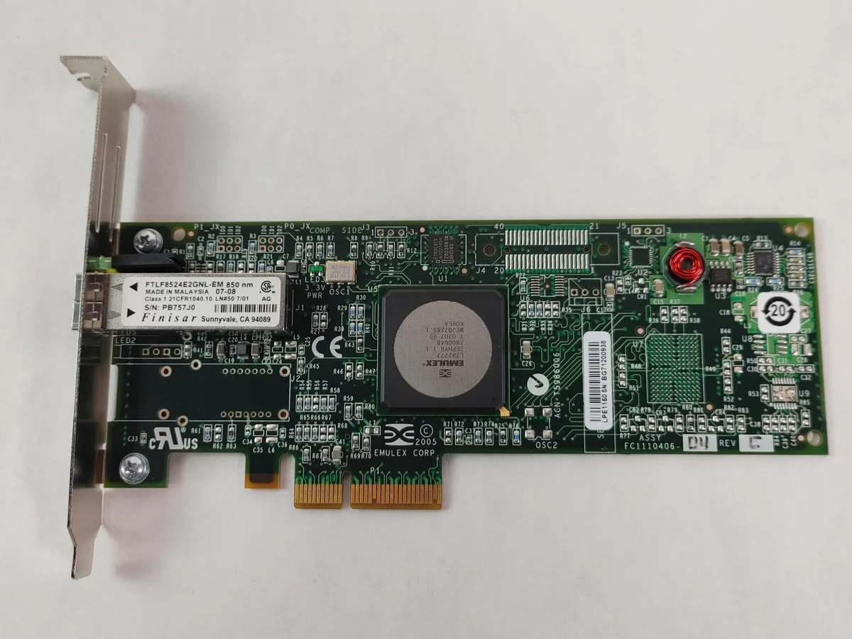 HP HP 397739-001 Fc2142Sr 4Gb Single Channel PCIe Fibre Channel HBA Standard Bracket — product photo
