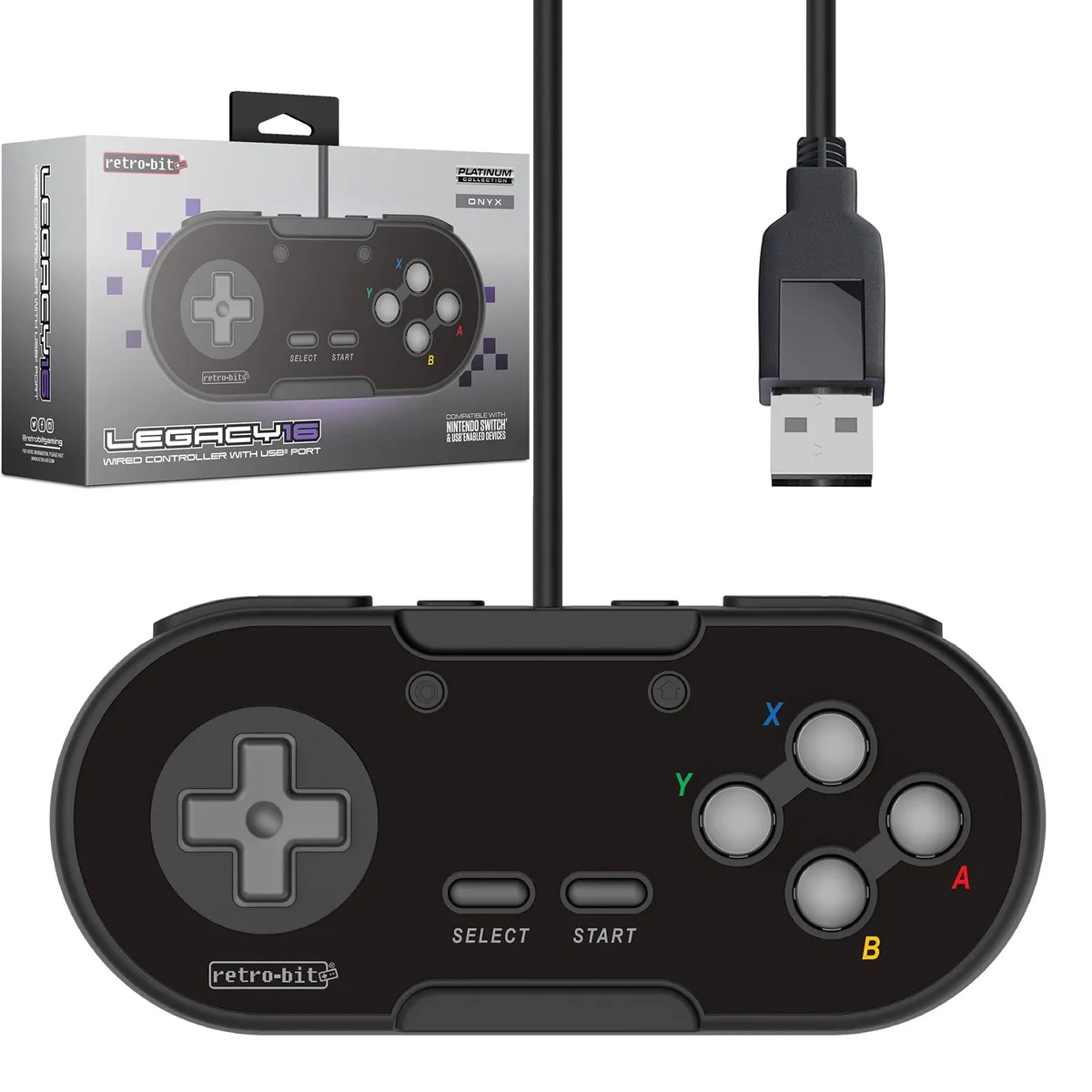ViewSonic ViewSonic Legacy16 RET00238 Wired USB Gamepad 12 Button Onyx — produktfoto