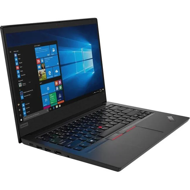 Black 14 inch ThinkPad E14 Gen 2 laptop with touchscreen display closed