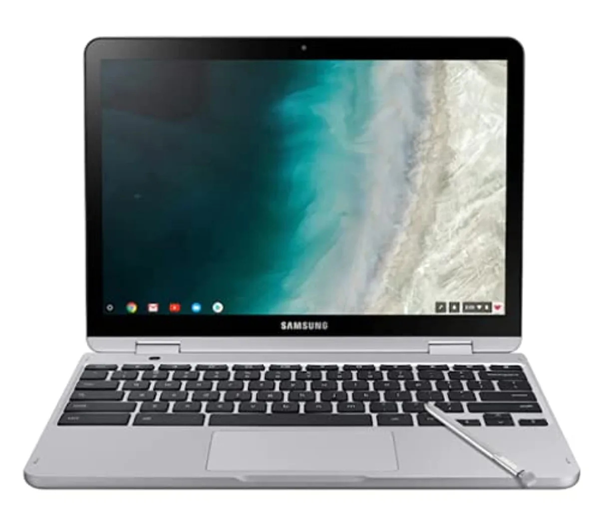 SAMSUNG SAMSUNG Chromebook Plus V2 12.2" 4GB 32GB eMMC Intel Celeron 3965Y Stealth Silver laptop — foto produk