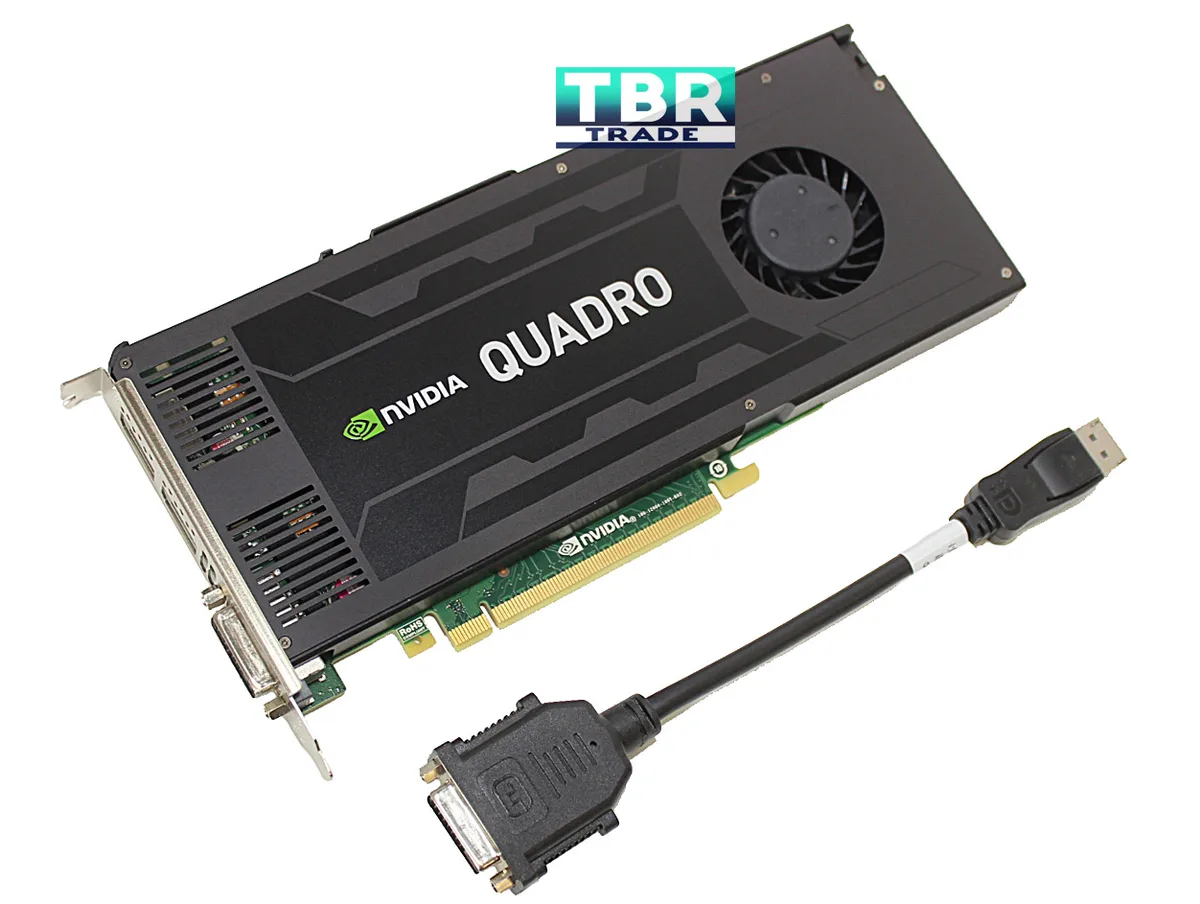 Full-height PCIe graphics card with silver shroud, dual-slot cooler, DVI-I, DVI-D and DisplayPort outputs