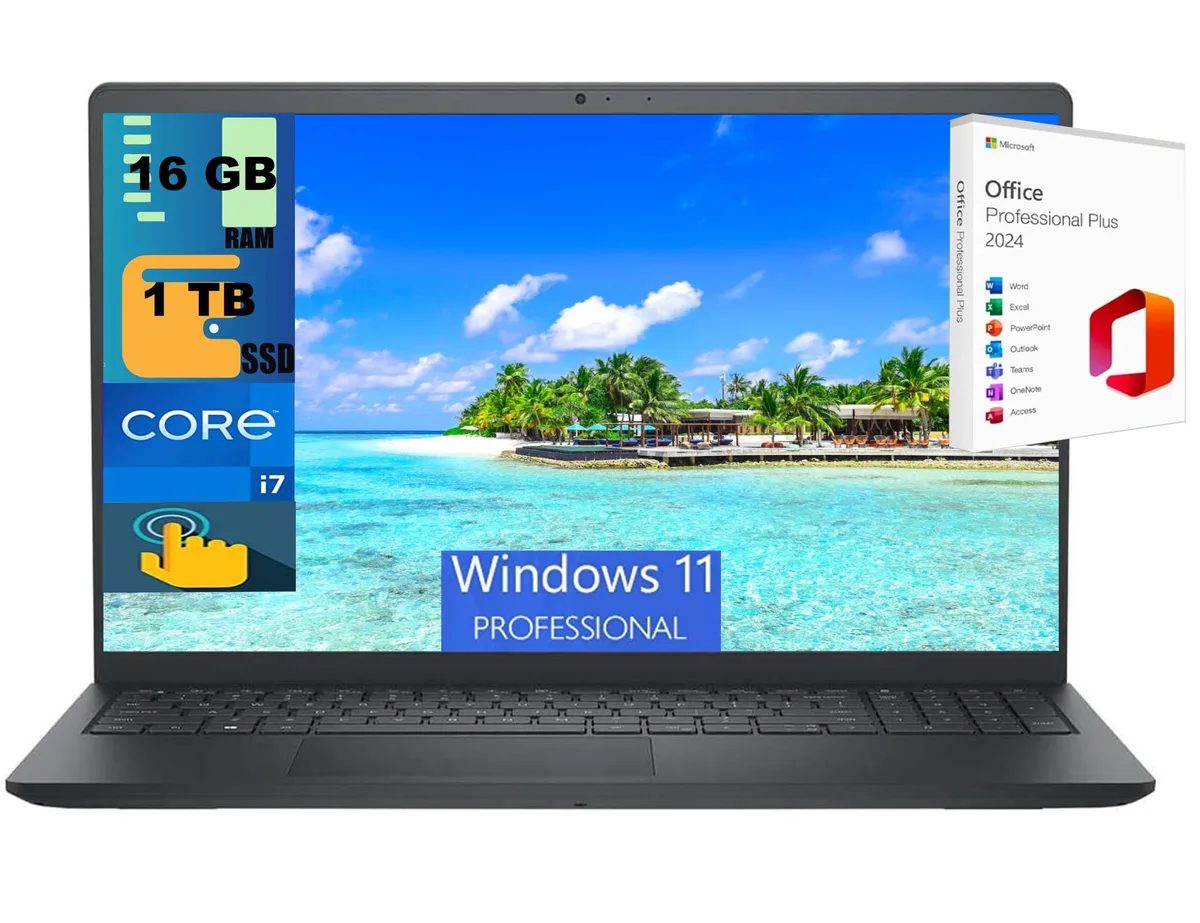 DELL DELL Inspiron 15 laptop i7-1355U 16GB 1TB SSD 15.6" FHD Touchscreen — product photo