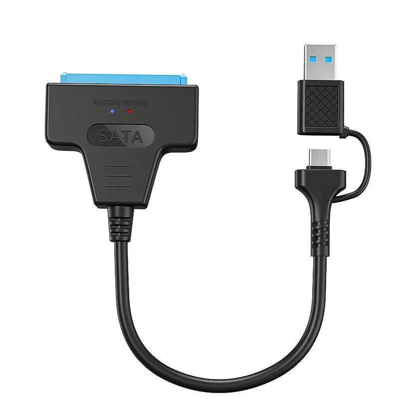WRIARICH WRIARICH L06B2IN1 2-in-1 USB-C &amp; USB 3.0 to 2.5" SATA Adapter Cable — foto produk