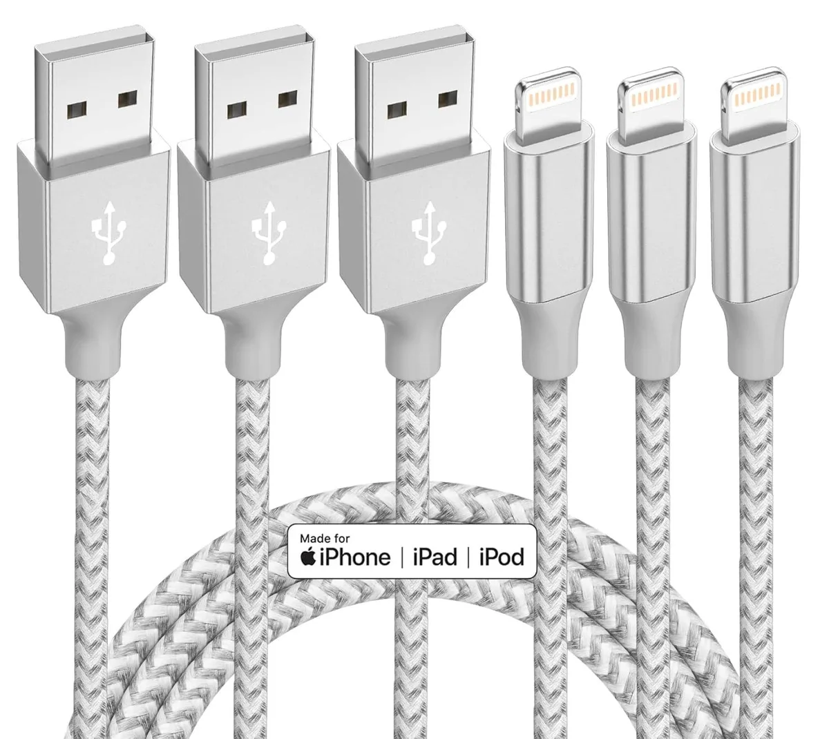 ViewSonic ViewSonic Lightning Cable 3-pack 10 ft MFi 2.4 A — ürün fotoğrafı
