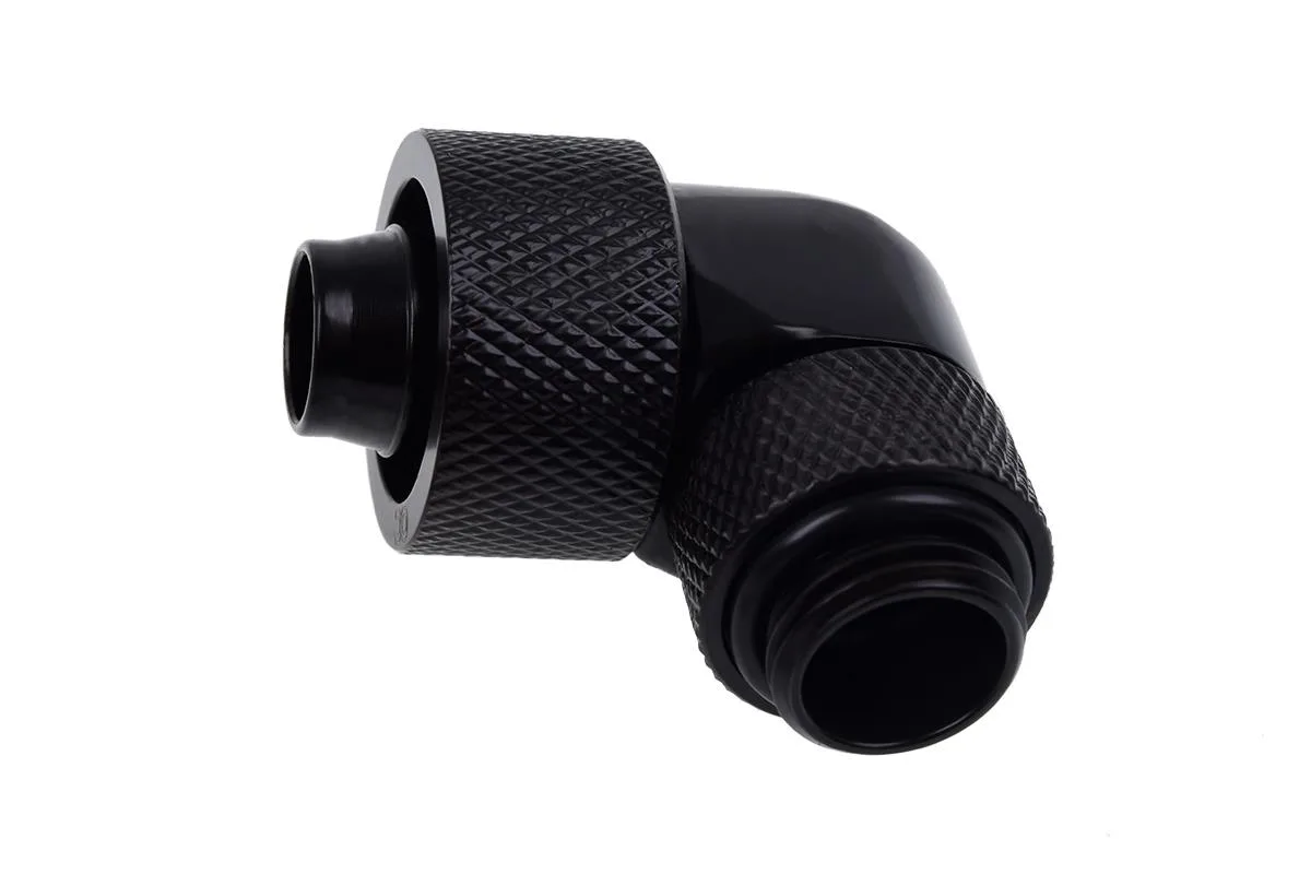 Alphacool Alphacool Eiszapfen 16/10mm G1/4 90° Rotatable Compression Fitting Black (17236) — photo du produit