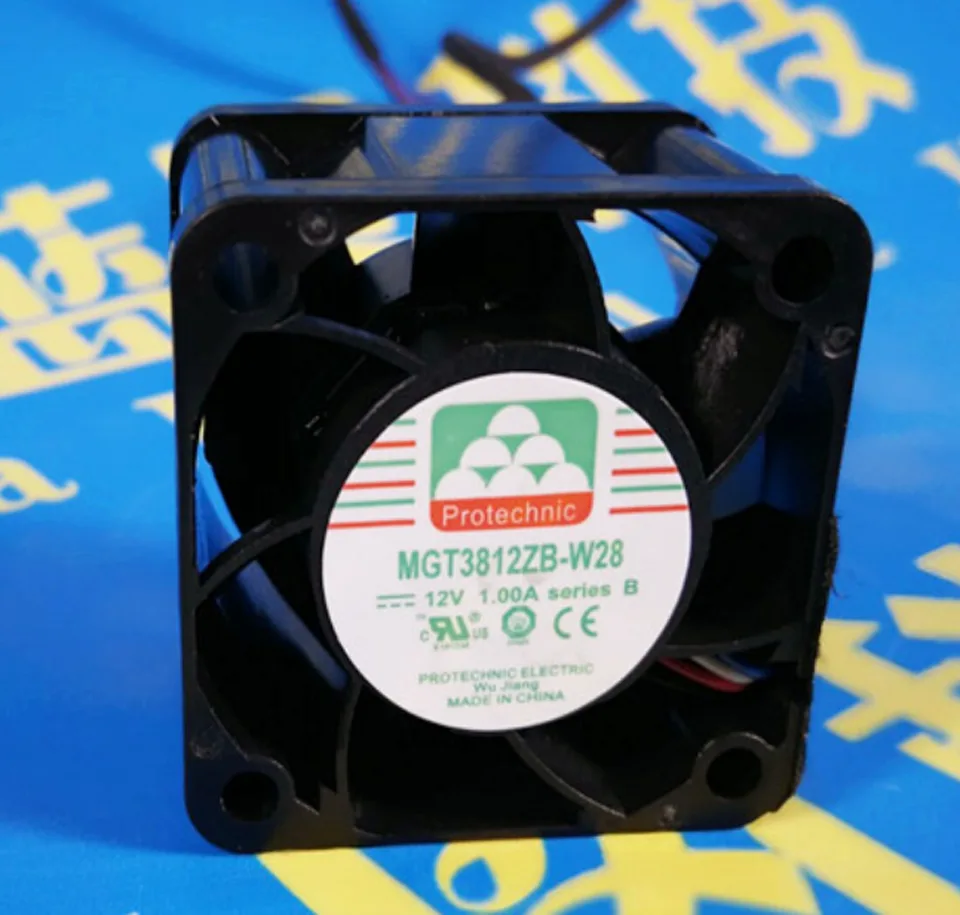 Zyvpee Zyvpee MGT3812ZB-W28 38*28mm 12V 4-pin 2-ball >7000 RPM case fan — صورة المنتج