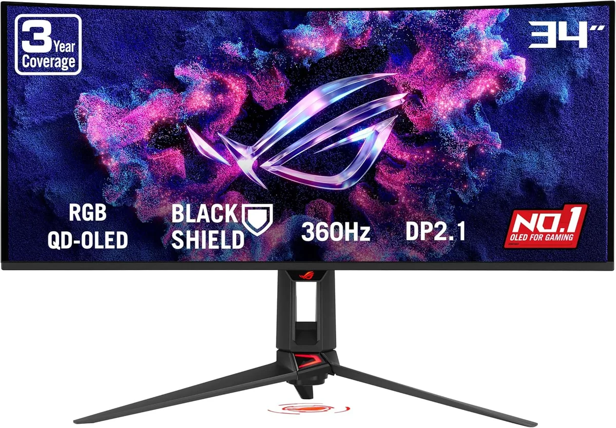 ASUS ASUS ROG Swift PG34WCDN 34" 3440x1440 360Hz OLED gaming monitor — product photo