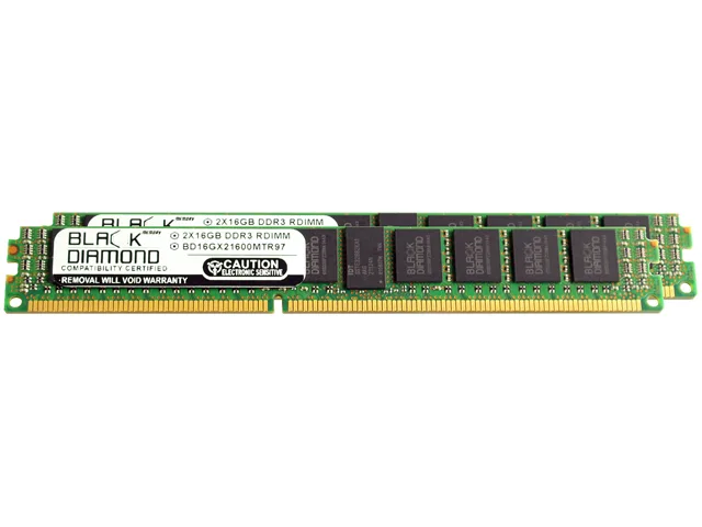 Black Diamond Memory Black Diamond Memory BD16GX21600MTR97 32GB (2 x 16GB) DDR3 1600 ECC Registered server RAM — product photo
