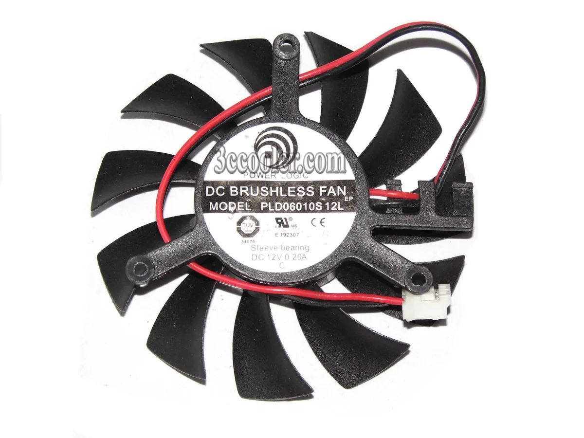OEM Industries OEM Industries PLD06010S12L 12V .2A 11 blades CPU cooler — toote foto