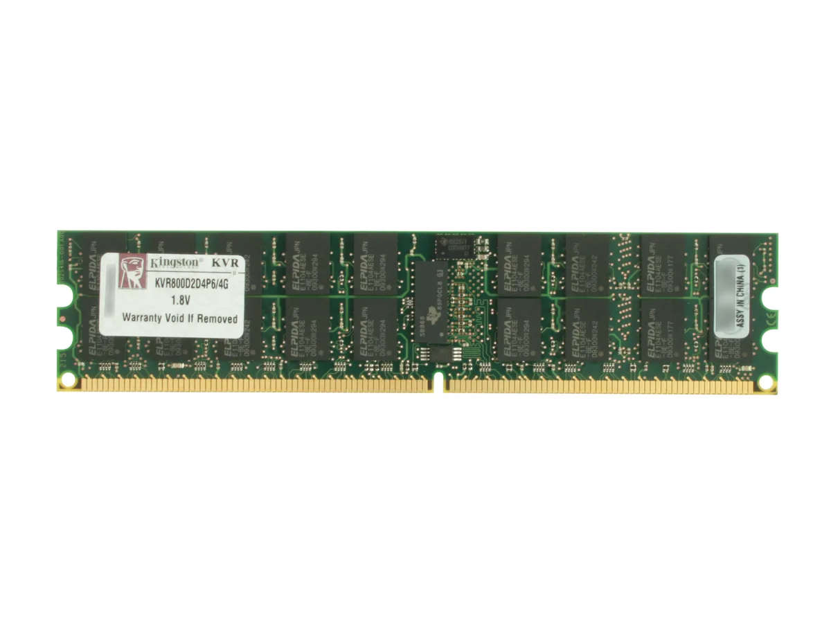 Kingston Technology Corp. Kingston Technology Corp. KVR800D2D4P6/4G 4GB DDR2 800 server RAM — תמונת המוצר