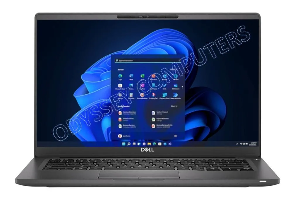 Silver 14 inch Dell Latitude 7400 laptop closed showing thin profile and matte finish