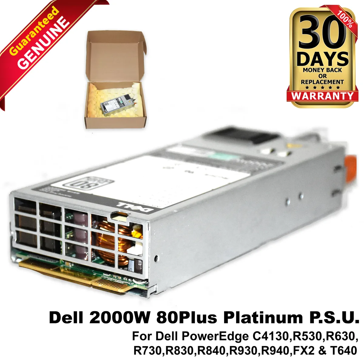 DELL DELL 2000W 80 Plus Platinum Power Supply XYK93 — product photo