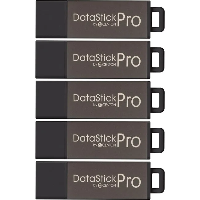 Centon Centon DataStick Pro Grey 16 GB USB 2.0 5-pack — produktbild