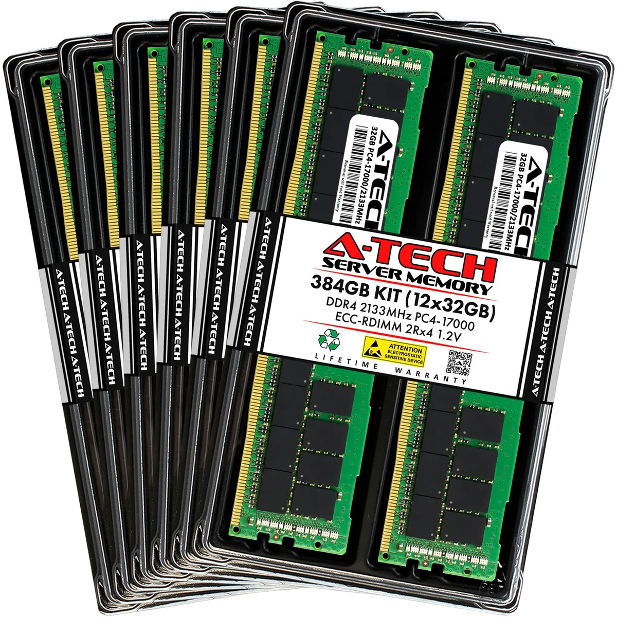 A-Tech A-Tech 384GB (12x32GB) DDR4-2133 ECC RDIMM 2Rx4 memory upgrade — photo du produit