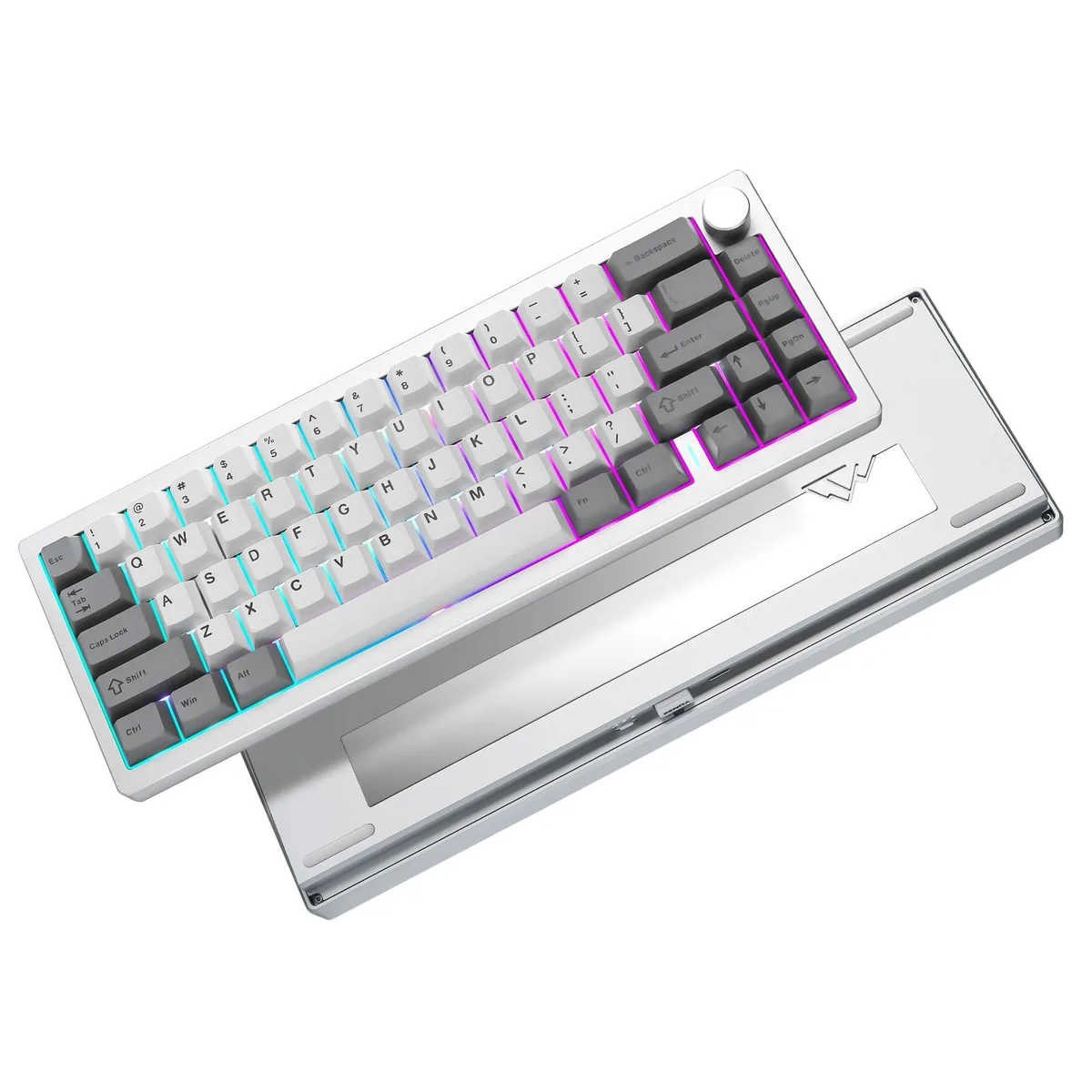 YUNZII YUNZII AL68 65% Aluminium Wireless Gaming Keyboard Silver Zero Switch — productfoto