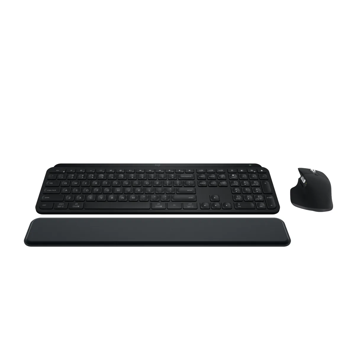 Logitech Logitech 920-012274 MX Keys S Combo keyboard with MX Master 3S mouse and palm rest, Black — снимка на продукта