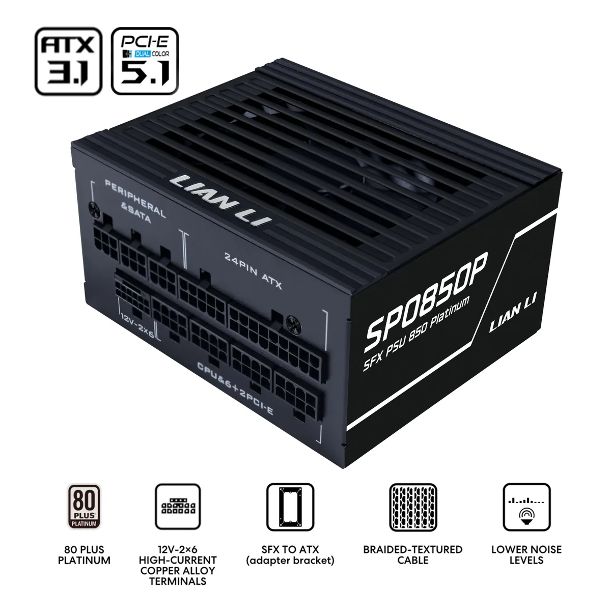 Lian Li Lian Li SP0850P.B 850W SFX power supply — product photo