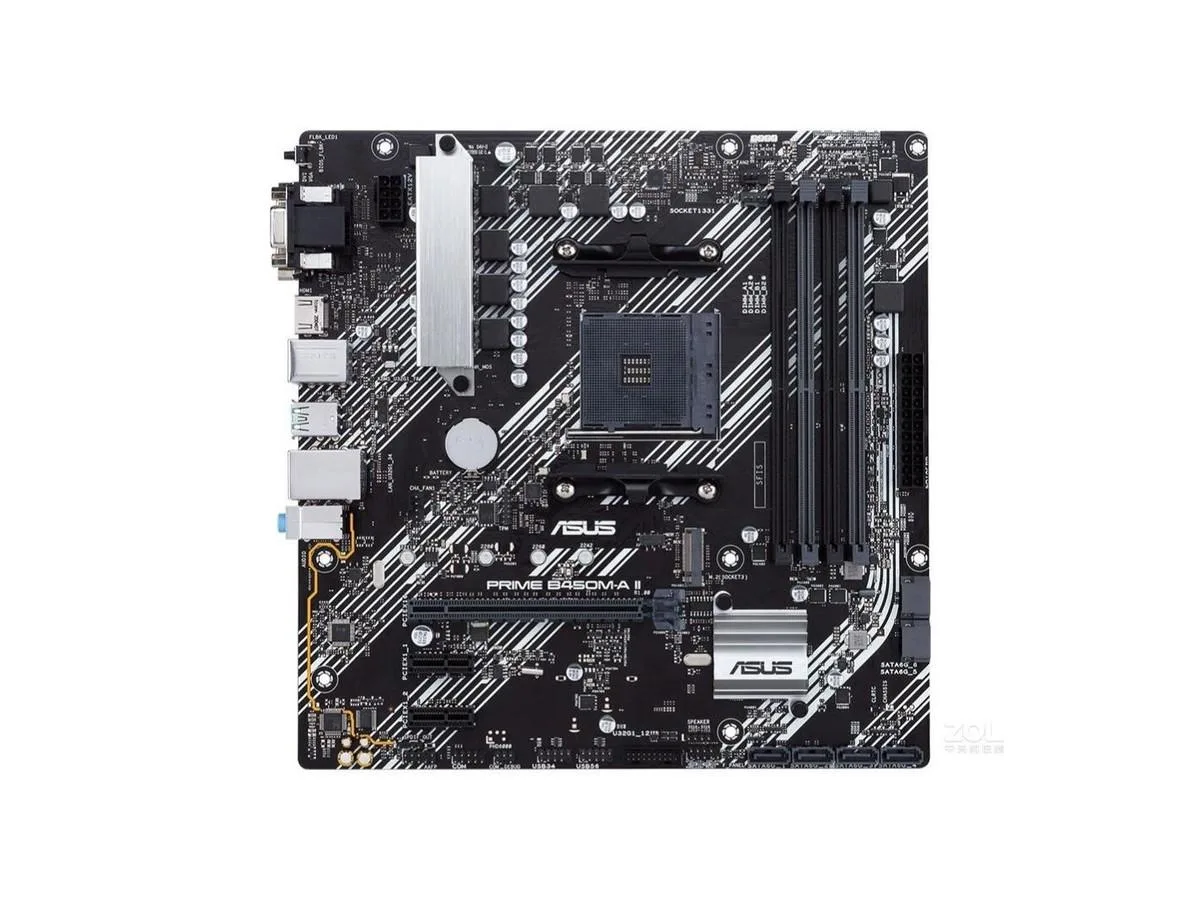 Green Micro ATX motherboard with silver AM4 socket and black DDR4 slots