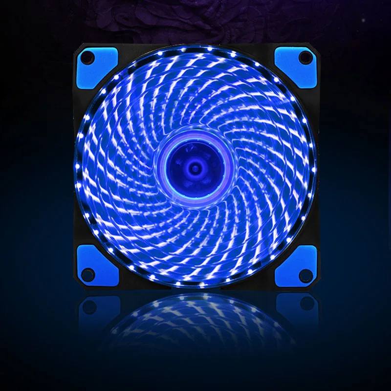 EN-Labs EN-Labs 11-001-371BL 120mm Blue LED case fan 33 LEDs 3-pin — foto del producto