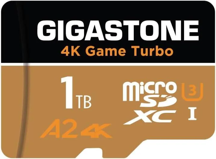 Gigastone Corporation Gigastone 4K Game Turbo 1TB microSDXC memory card 160/140 MB/s — Produktfoto