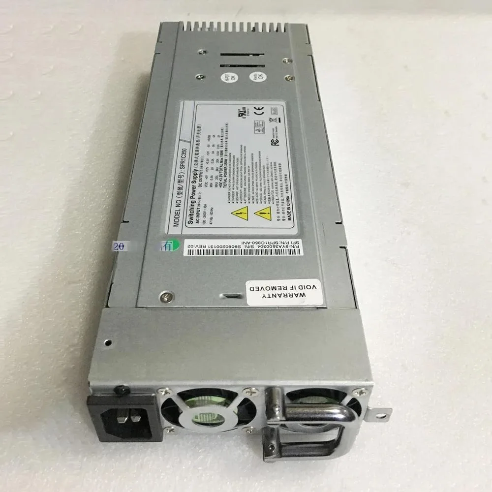Rectangular silver ATX power supply module, 350W, labelled SPR1C350 for Array Networks APV 5200 3520