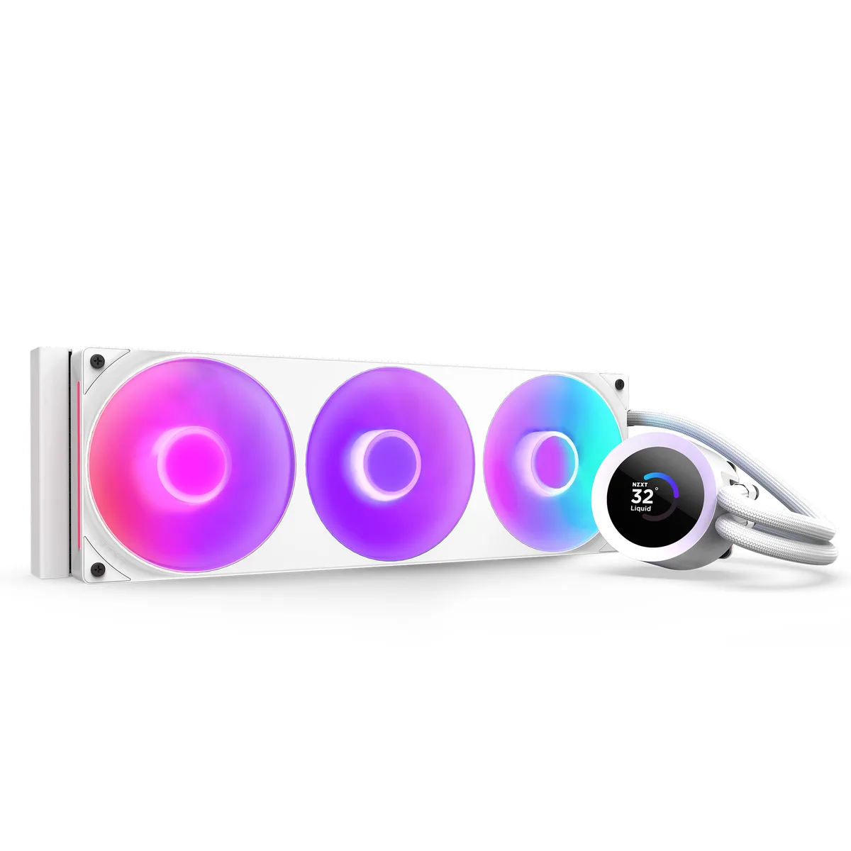 NZXT NZXT RL-KR360-W2 360 mm white liquid cooler — photo du produit