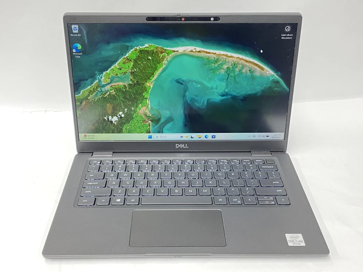 Silver Dell Latitude 7310 13 inch laptop closed view