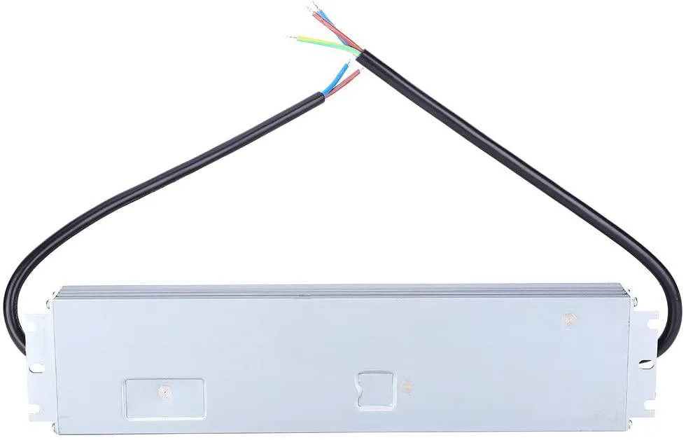 Ultra-thin rectangular IP67 power supply with anodized finish