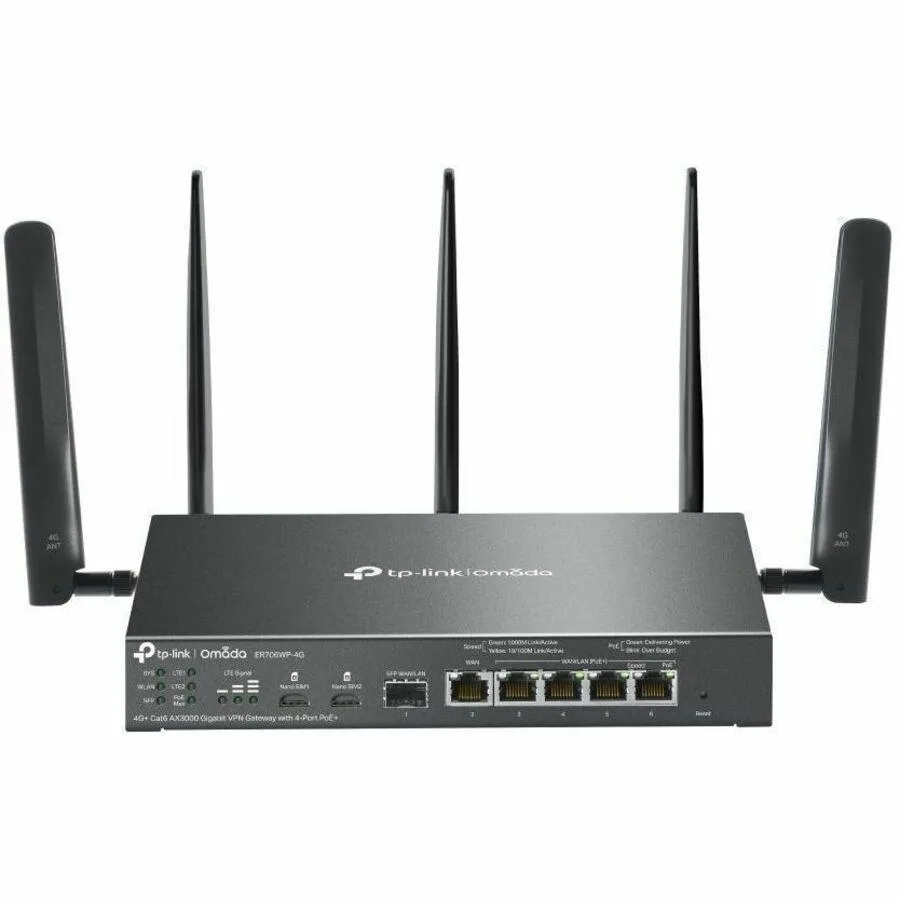 TP-Link TP-Link Omada ER706WP-4G AX3000 wireless router — foto del prodotto