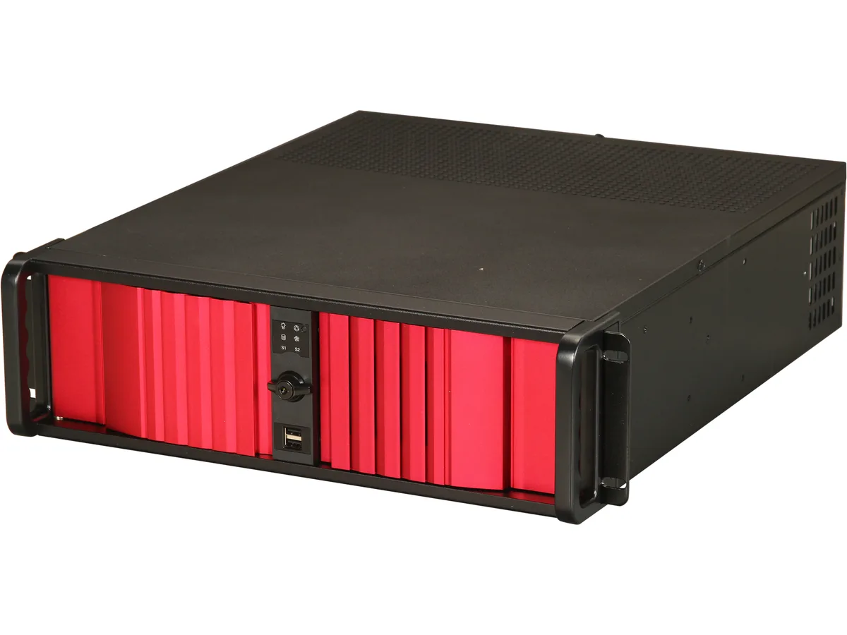iStarUSA Inc. iStarUSA Inc. D-300SEA-RD 3U Rackmount Server Chassis Red Bezel — снимка на продукта