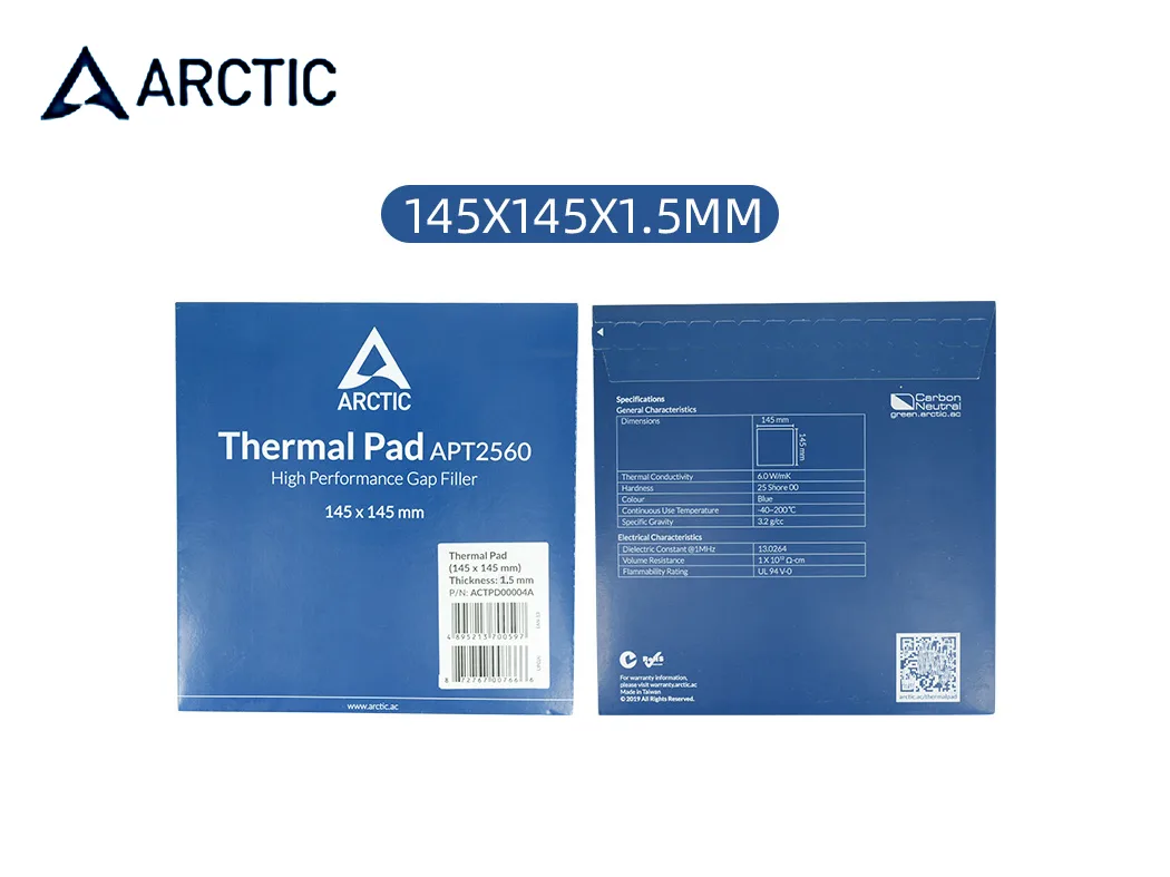 ARCTIC COOLING ARCTIC COOLING Thermal Pad 145×145×1.5 mm 6.0 W/mK — תמונת המוצר