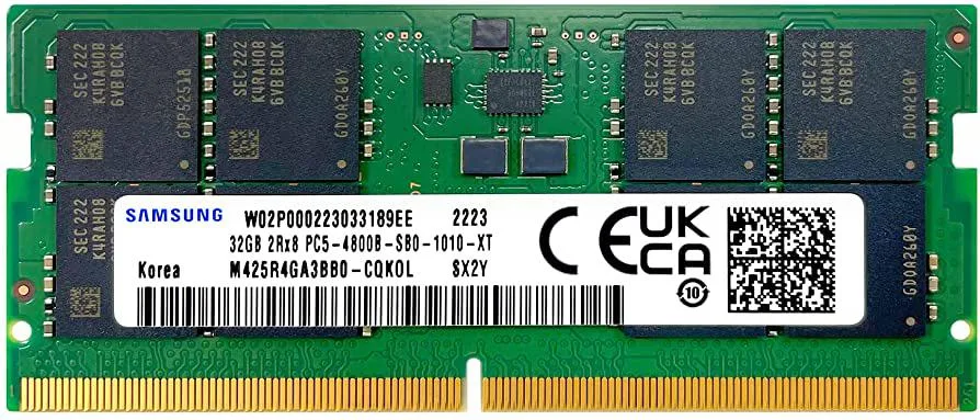SAMSUNG SAMSUNG DDR5 32 GB 4800 MHz CL40 262-pin SODIMM laptop RAM — foto do produto