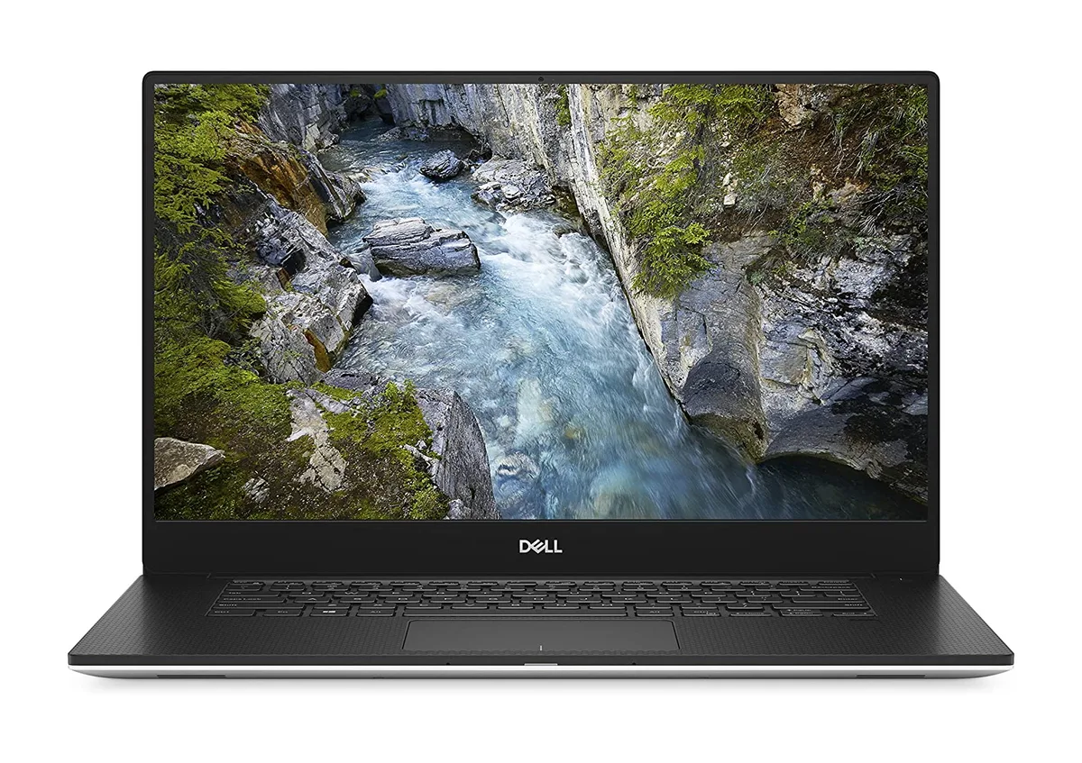 Dark gray Dell Precision 5540 laptop, 15.6 inch non-touch FHD screen, slim profile, Grade A condition