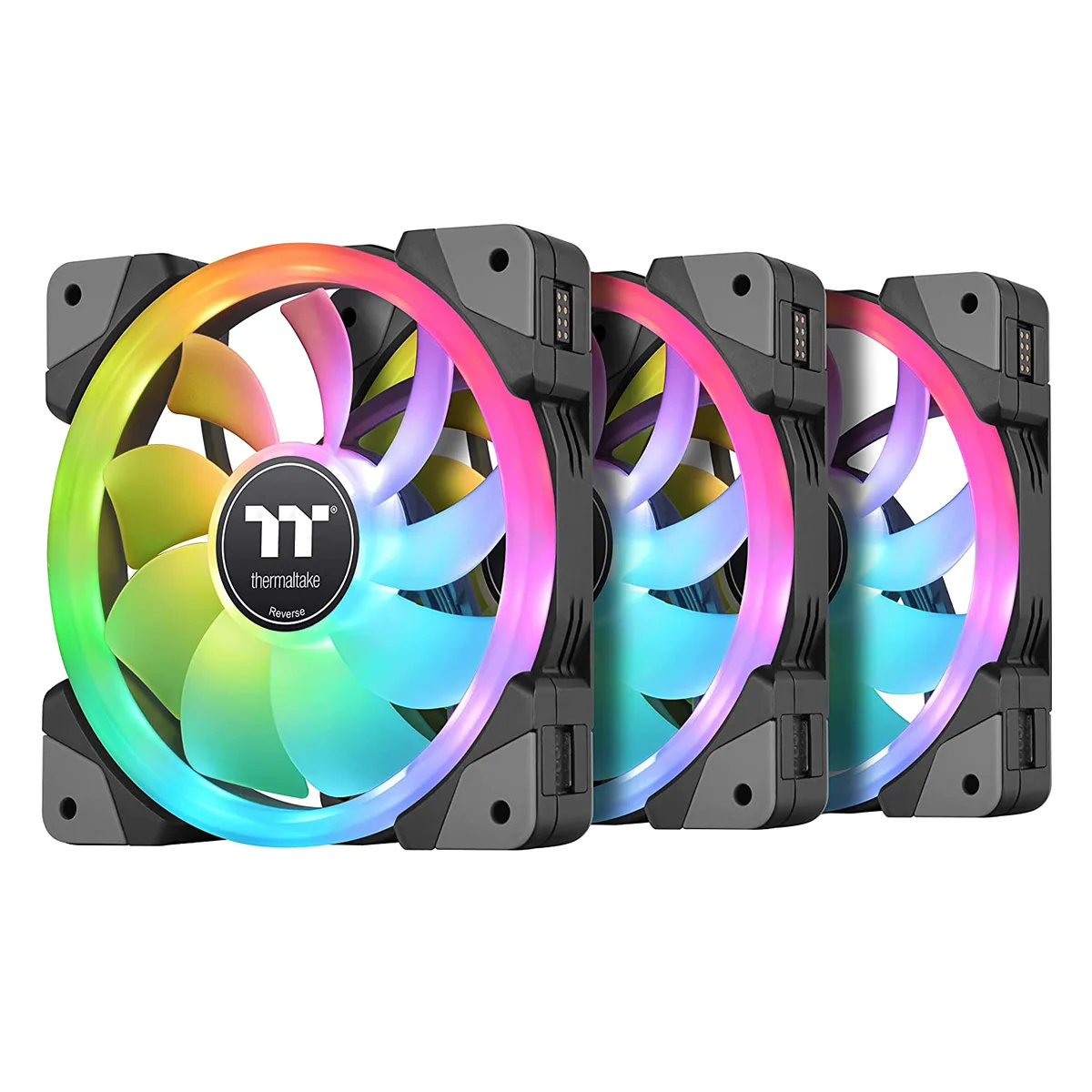 Thermaltake Thermaltake CL-F143-PL12SW-A SWAFAN EX 12 RGB 3-pack 120 mm case fan — photo du produit