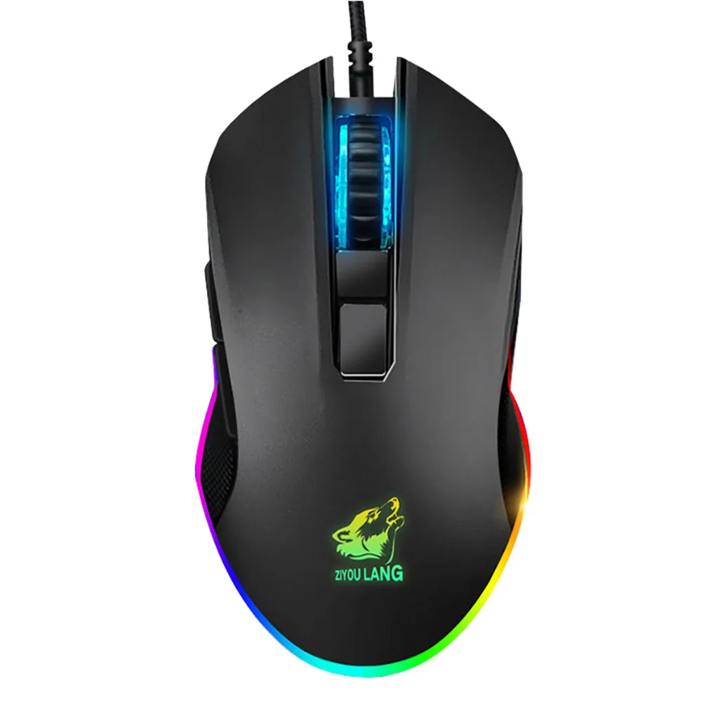Hitoor Hitoor Gaming Mouse Wired 8 Buttons 3200 DPI RGB Black — tuotekuva