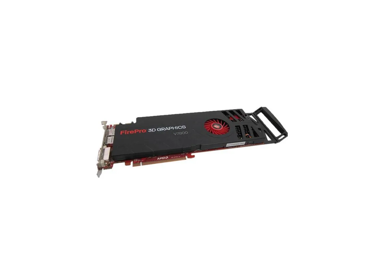 AMD FirePro V7800 full-height graphics card, single-slot cooler, rear bracket visible