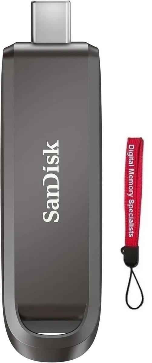 SanDisk SanDisk Extreme PRO USB-C 2TB 1000MB/s 900MB/s Black SDCZ890-2T00-G46 with OEM Lanyard — φωτογραφία προϊόντος