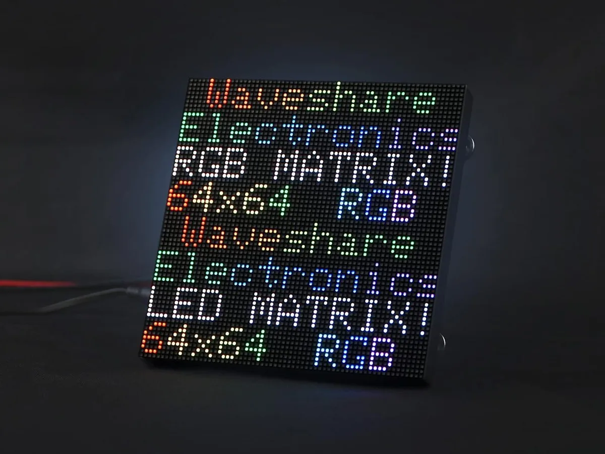 LORDWORLD LORDWORLD 64×64 RGB LED Matrix Panel 2.5mm Pitch 4096 LEDs development board — 商品写真