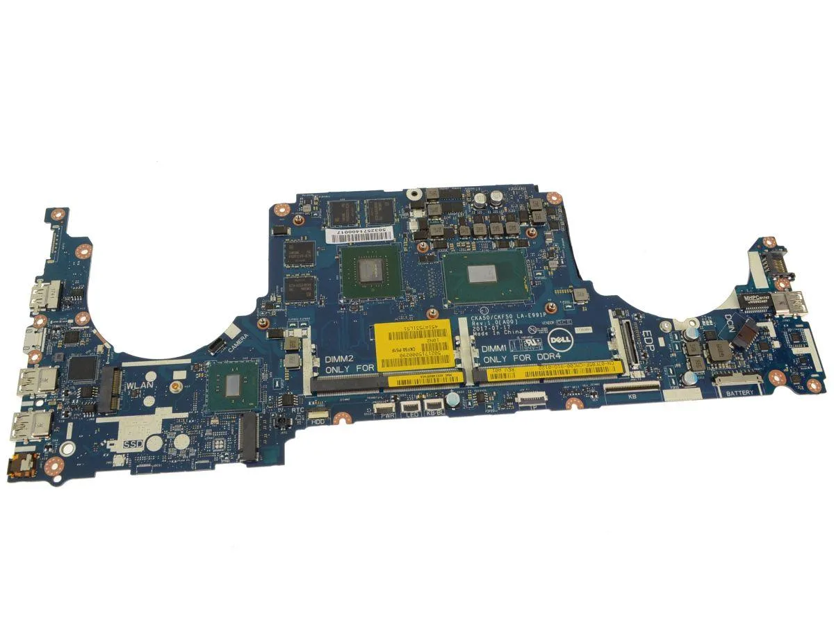 Green laptop motherboard with silver CPU cooler and black GPU heatsink