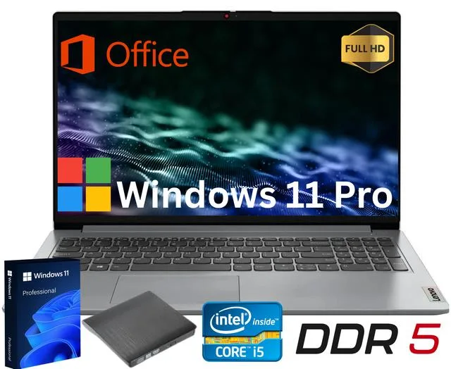 Lenovo Lenovo IdeaPad Slim 3i laptop i5-1335U 16GB 256GB NVMe 15.6" FHD Windows 11 Pro — product photo