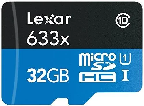 Lexar Lexar LSDMI32GBBNL633A 32 GB microSDHC memory card — product photo