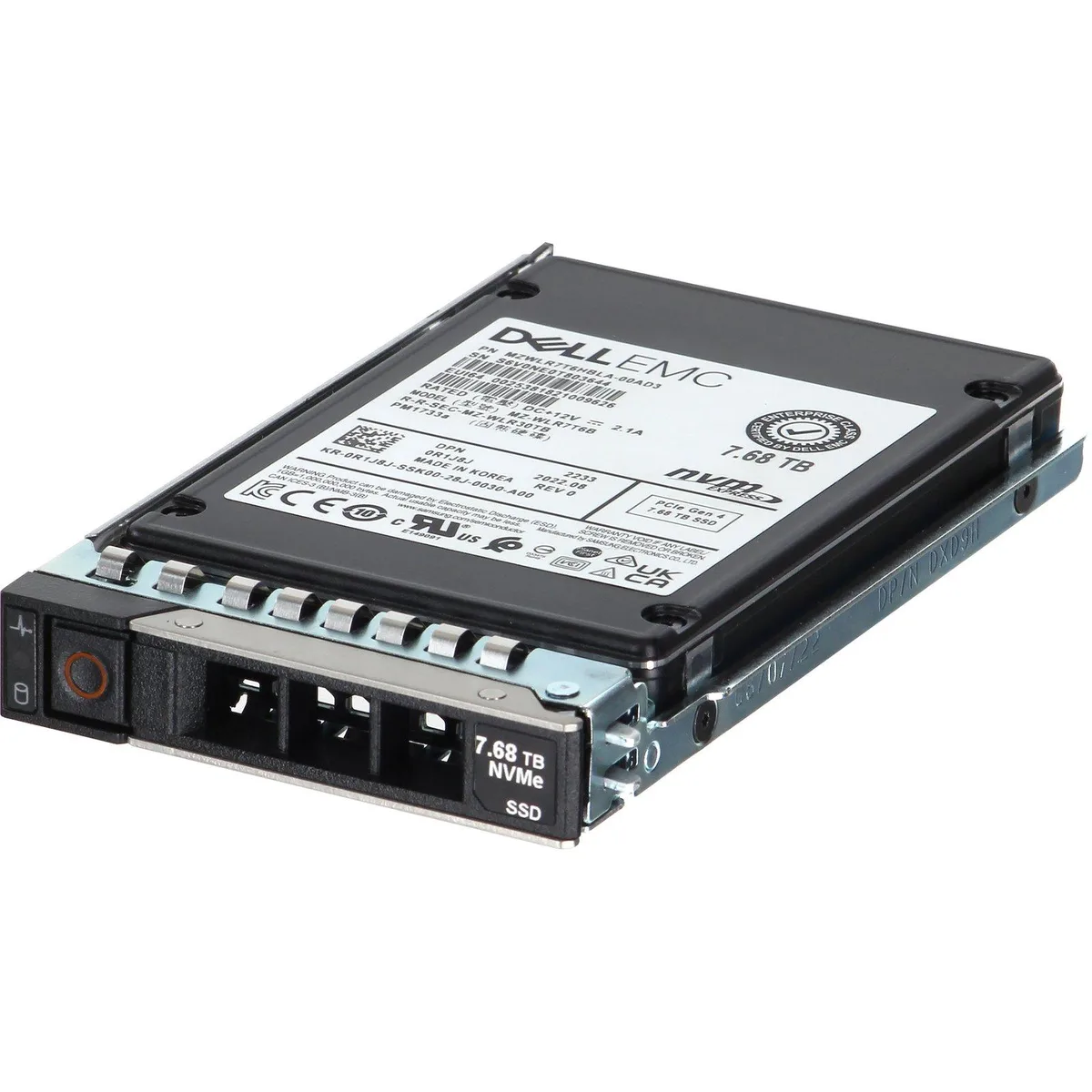 Dell 7.68TB enterprise NVMe SSD 2.5 inch form factor