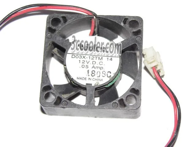 Zyvpee Zyvpee D03X-12TM 30mm 12V .05A 2 Pin Ball Bearing Case Fan — foto produk