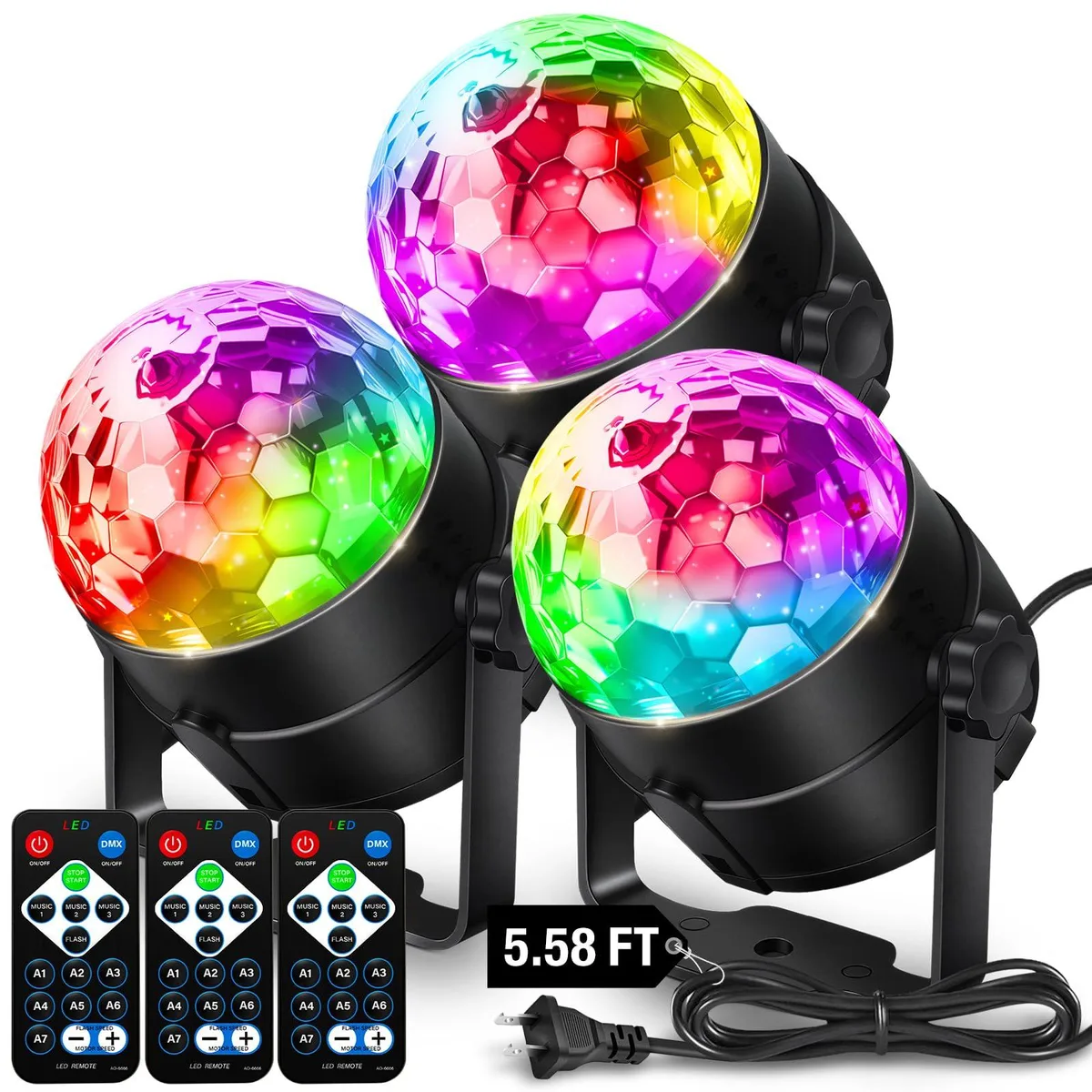  NEQUARE YU-WUTAIDNEG-3B-Long spot light 3 pack 5.58ft cord — termékfotó
